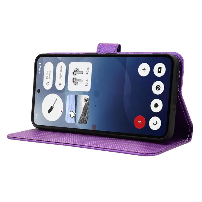 Housse Nothing Phone (3a) Simili Cuir Sangle Porte-Cartes 2