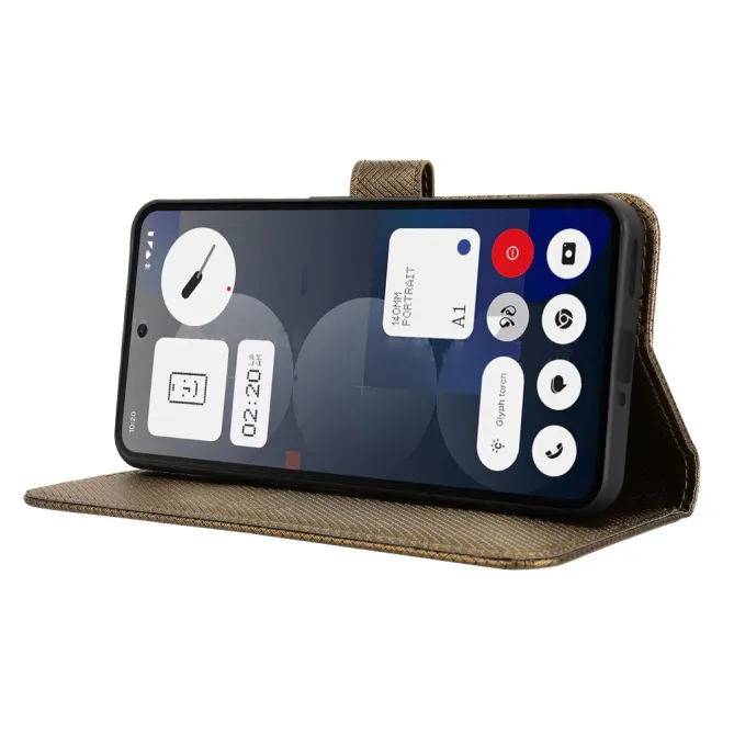 Housse Nothing Phone (3a) Pro Simili Cuir Sangle Porte-Cartes 3