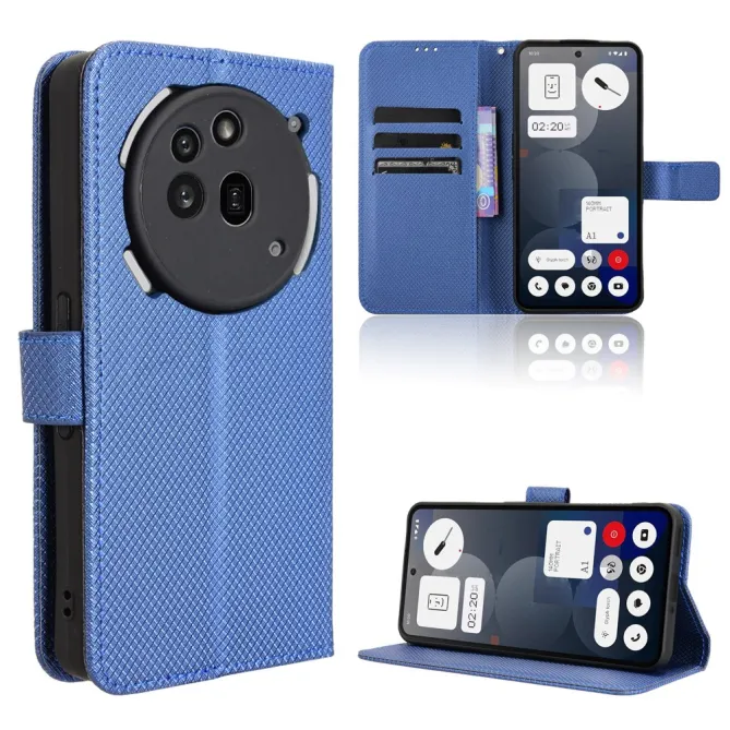 Housse Nothing Phone (3a) Pro Simili Cuir Sangle Porte-Cartes 3