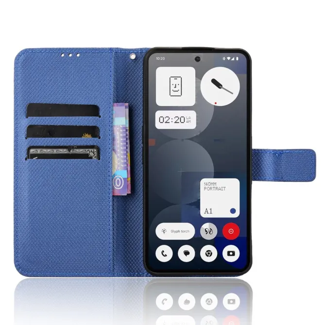 Housse Nothing Phone (3a) Pro Simili Cuir Sangle Porte-Cartes 3