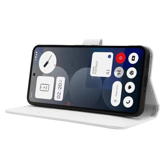 Housse Nothing Phone (3a) Pro Simili Cuir Sangle Porte-Cartes 3