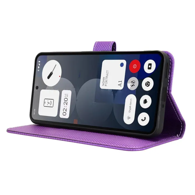 Housse Nothing Phone (3a) Pro Simili Cuir Sangle Porte-Cartes 3