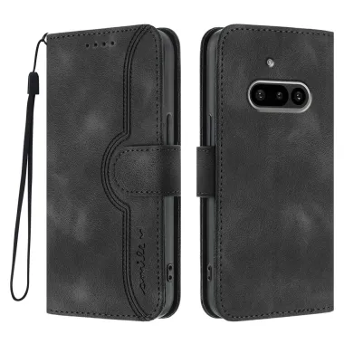 Housse Nothing Phone (3a) Simili Cuir Sangle Porte-Cartes 3
