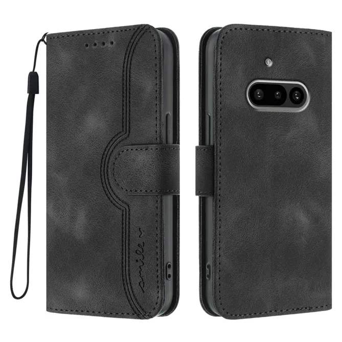 Housse Nothing Phone (3a) Simili Cuir Sangle Porte-Cartes 3