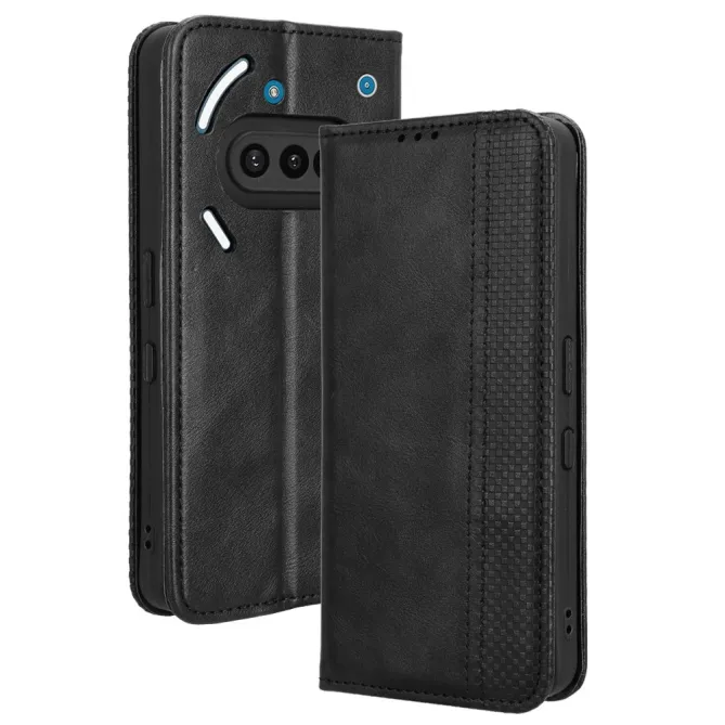 Housse Nothing Phone (3a) Simili Cuir Porte-Cartes Rétro