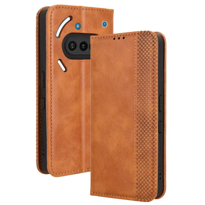 Housse Nothing Phone (3a) Simili Cuir Porte-Cartes Rétro