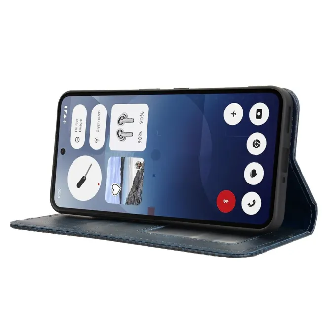 Housse Nothing Phone (3a) Simili Cuir Porte-Cartes Rétro