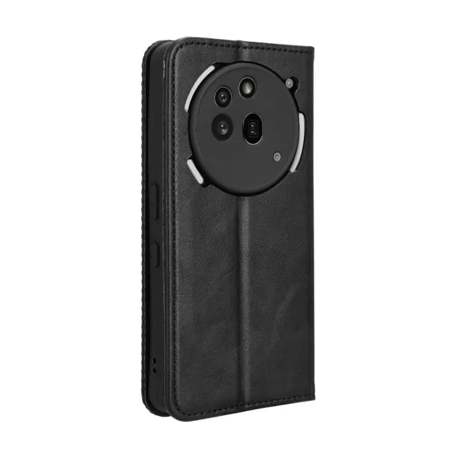 Housse Nothing Phone (3a) Pro Simili Cuir Porte-Cartes Rétro