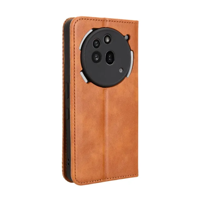 Housse Nothing Phone (3a) Pro Simili Cuir Porte-Cartes Rétro