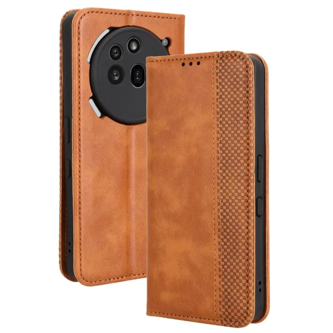 Housse Nothing Phone (3a) Pro Simili Cuir Porte-Cartes Rétro
