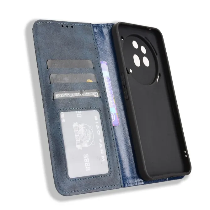 Housse Nothing Phone (3a) Pro Simili Cuir Porte-Cartes Rétro