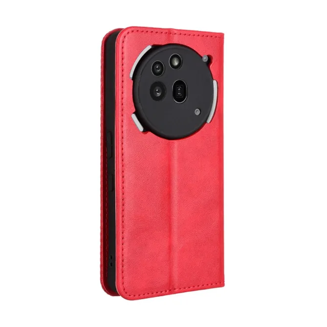 Housse Nothing Phone (3a) Pro Simili Cuir Porte-Cartes Rétro