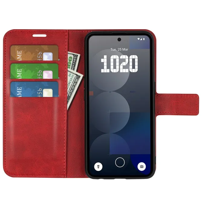 Coque Nothing Phone (3a) Pro Simili Cuir Béquille Protection 2