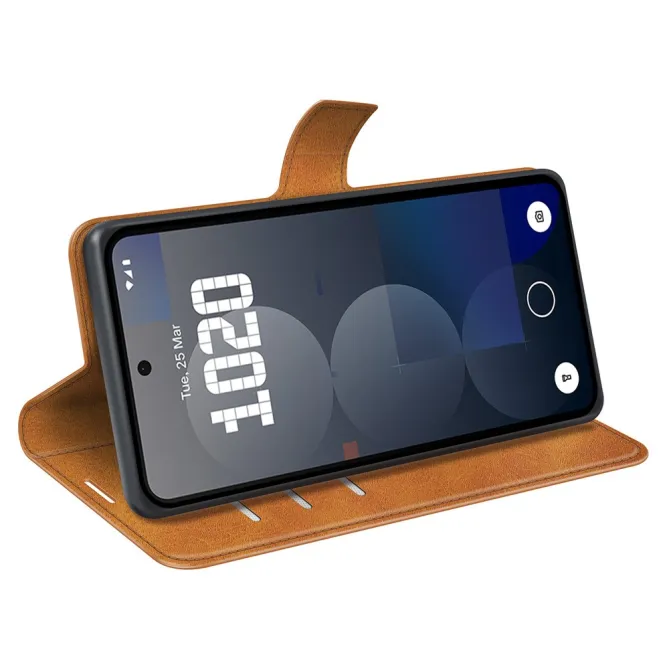 Coque Nothing Phone (3a) Pro Simili Cuir Béquille Protection 2