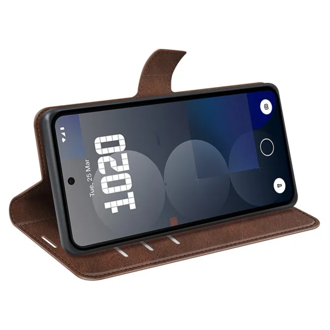 Coque Nothing Phone (3a) Pro Simili Cuir Béquille Protection 2