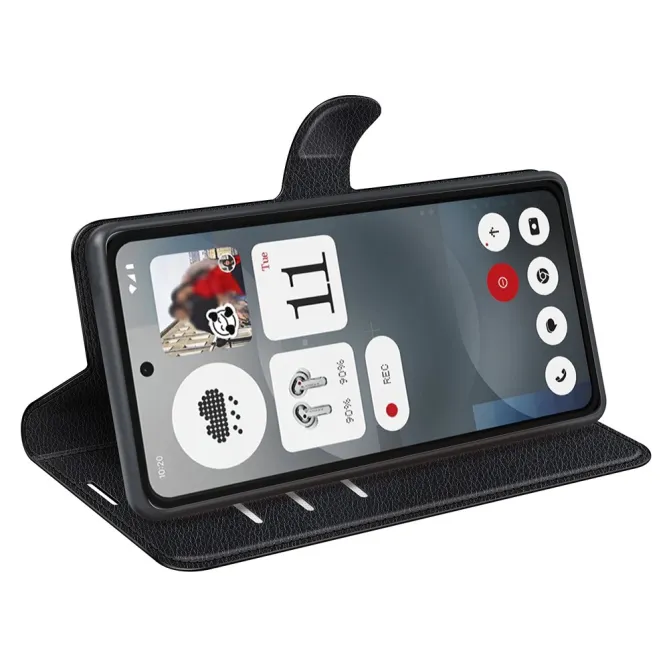 Coque Nothing Phone (3a) Simili Cuir Antichoc Protection 2