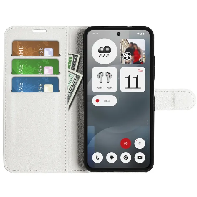 Coque Nothing Phone (3a) Simili Cuir Antichoc Protection 2