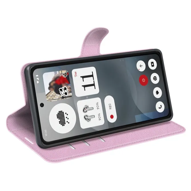 Coque Nothing Phone (3a) Simili Cuir Antichoc Protection 2