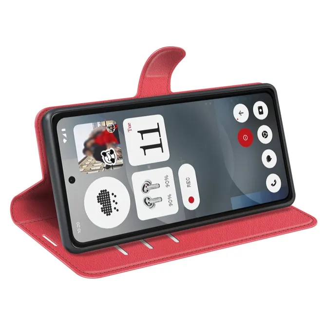 Coque Nothing Phone (3a) Simili Cuir Antichoc Protection 2