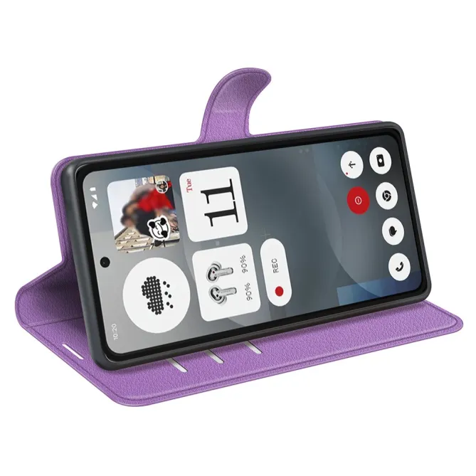 Coque Nothing Phone (3a) Simili Cuir Antichoc Protection 2