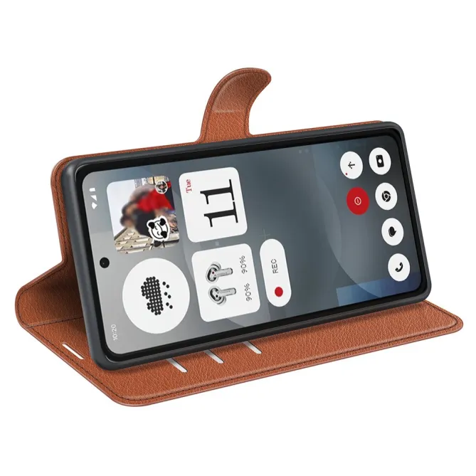 Coque Nothing Phone (3a) Simili Cuir Antichoc Protection 2