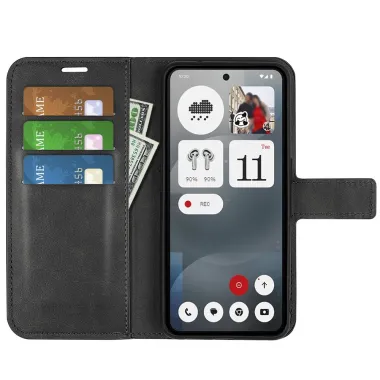 Coque Nothing Phone (3a) Simili Cuir Béquille Protection 2