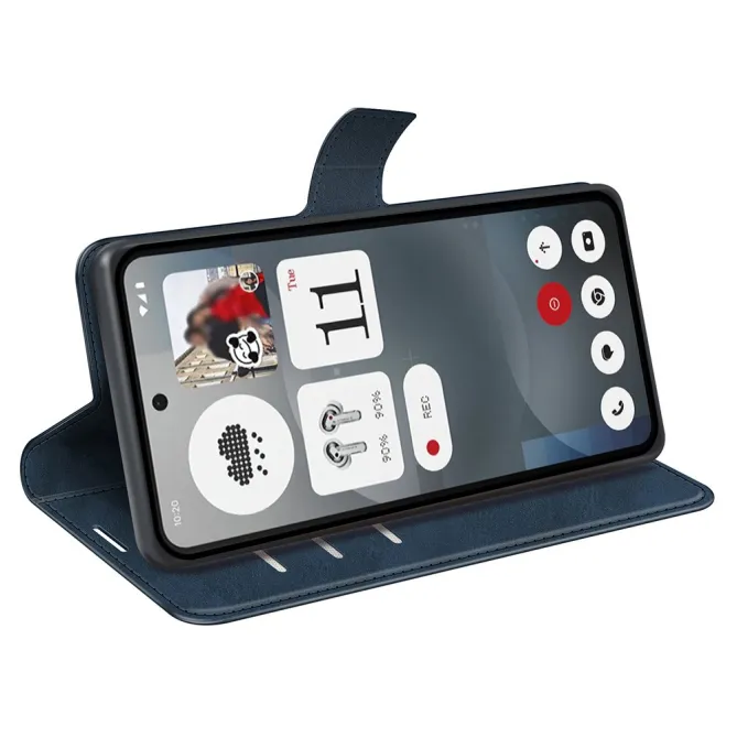 Coque Nothing Phone (3a) Simili Cuir Béquille Protection 2