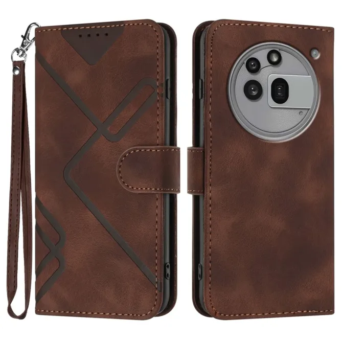 Housse Nothing Phone (3a) Pro Simili Cuir Sangle Porte-Cartes 6