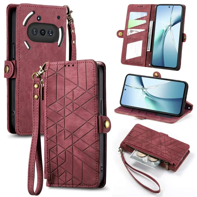 Housse Nothing Phone (3a) Simili Cuir Sangle Porte-Cartes 7