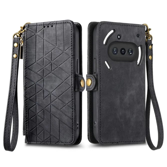 Housse Nothing Phone (3a) Simili Cuir Sangle Porte-Cartes 7