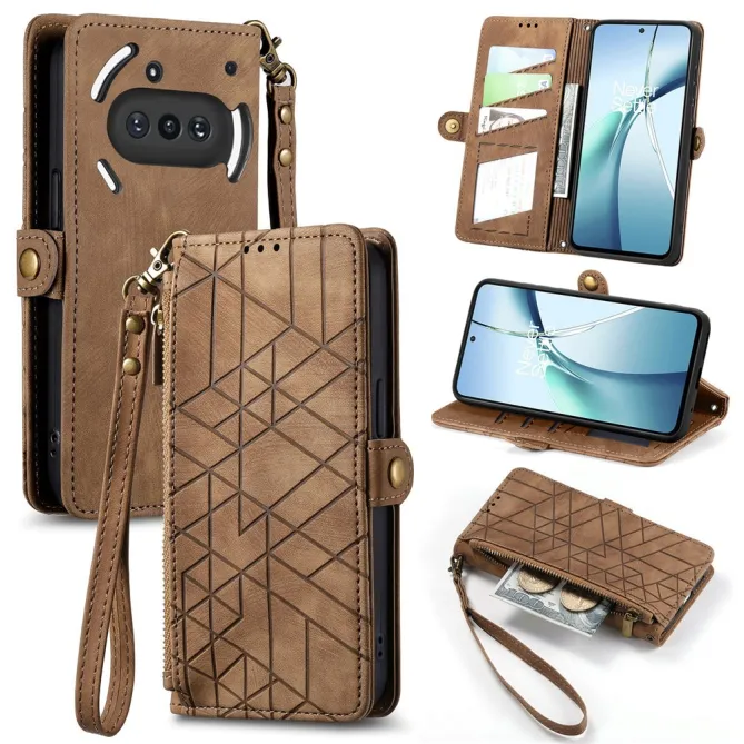 Housse Nothing Phone (3a) Simili Cuir Sangle Porte-Cartes 7
