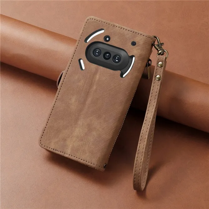 Housse Nothing Phone (3a) Simili Cuir Sangle Porte-Cartes 7