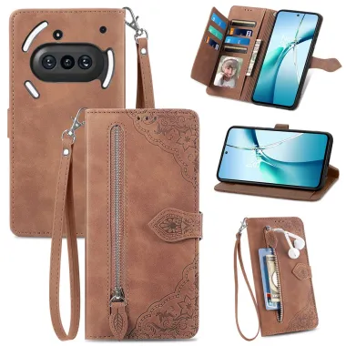 Housse Nothing Phone (3a) Simili Cuir Sangle Porte-Cartes 8