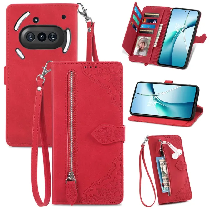 Housse Nothing Phone (3a) Simili Cuir Sangle Porte-Cartes 8
