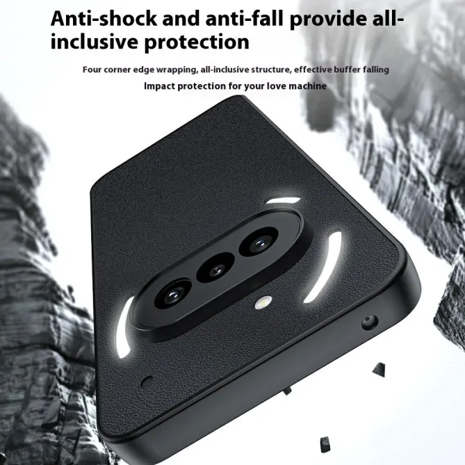 Coque Nothing Phone (3a) Simili Cuir Antichoc Protection 3