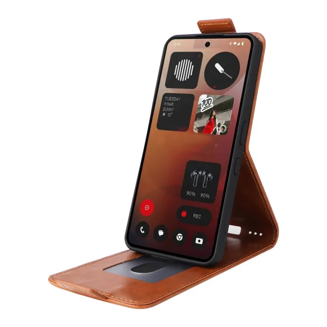 Housse Nothing Phone (3a) Pro Simili Cuir Béquille Porte-Cartes