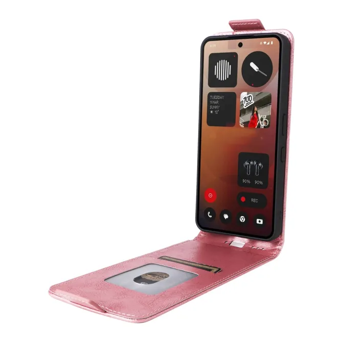 Housse Nothing Phone (3a) Pro Simili Cuir Béquille Porte-Cartes