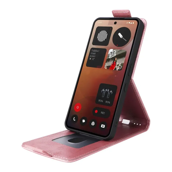 Housse Nothing Phone (3a) Pro Simili Cuir Béquille Porte-Cartes