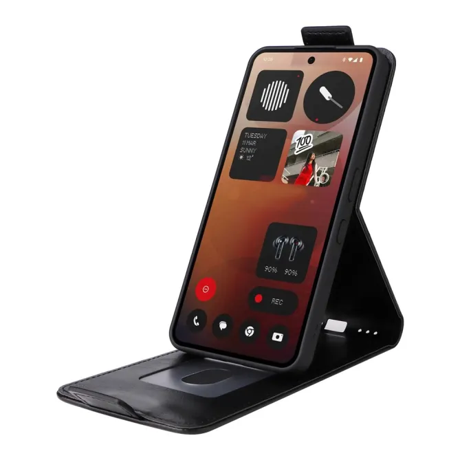 Housse Nothing Phone (3a) Pro Simili Cuir Béquille Porte-Cartes