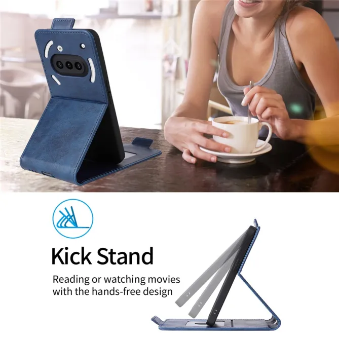 Housse Nothing Phone (3a) Simili Cuir Béquille Porte-Cartes