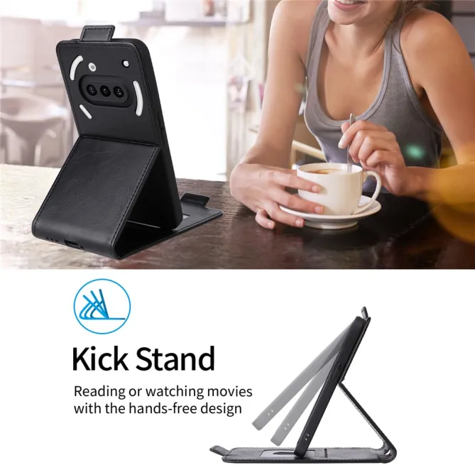 Housse Nothing Phone (3a) Simili Cuir Béquille Porte-Cartes