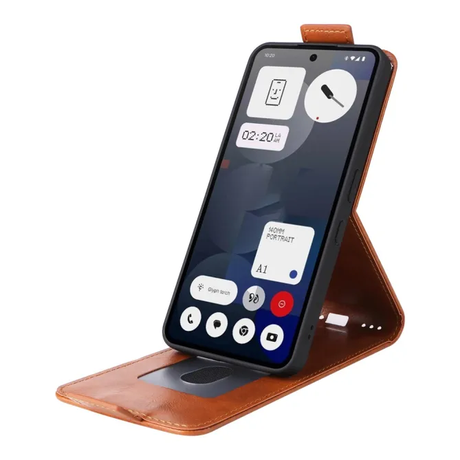 Housse Nothing Phone (3a) Simili Cuir Béquille Porte-Cartes