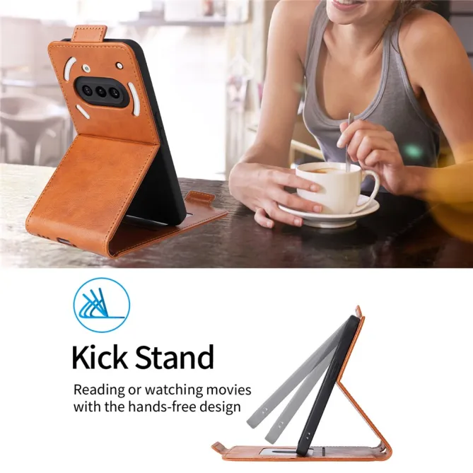 Housse Nothing Phone (3a) Simili Cuir Béquille Porte-Cartes