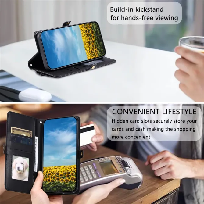 Housse Nothing Phone (3a) Simili Cuir Sangle Porte-Cartes 10