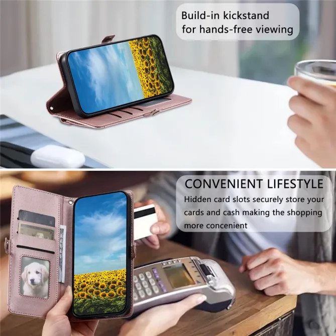 Housse Nothing Phone (3a) Simili Cuir Sangle Porte-Cartes 10