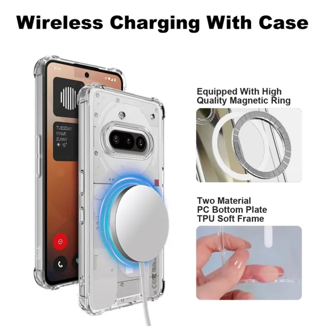 Coque Nothing Phone (3a) TPU Transparent Antichoc Protection 4