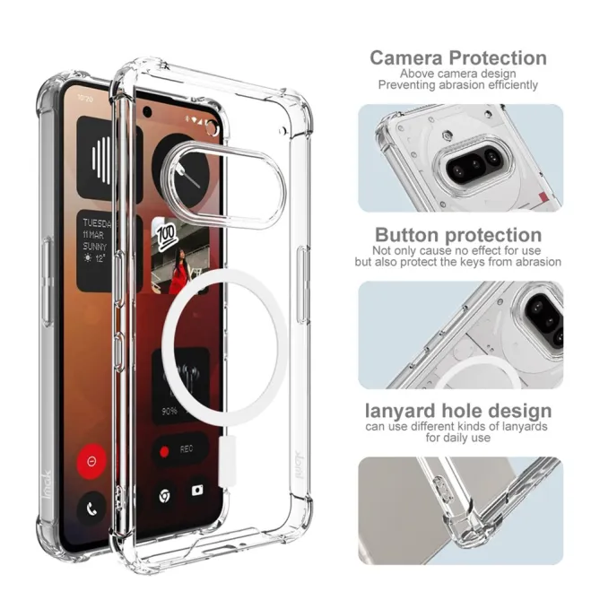 Coque Nothing Phone (3a) TPU Transparent Antichoc Protection 4