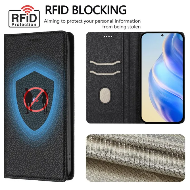 Housse Nothing Phone (3a) Pro Simili Cuir RFID Porte-Cartes