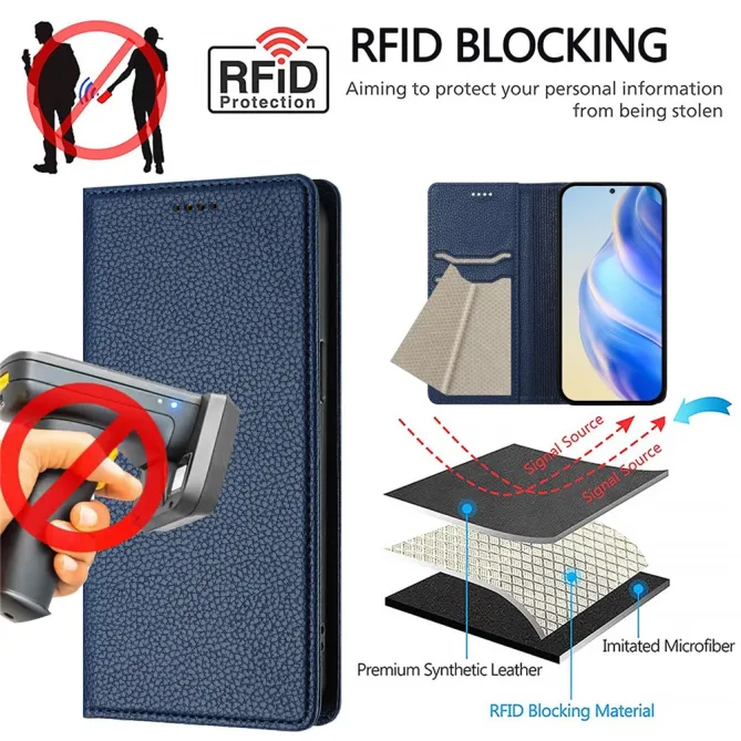 Housse Nothing Phone (3a) Pro Simili Cuir RFID Porte-Cartes