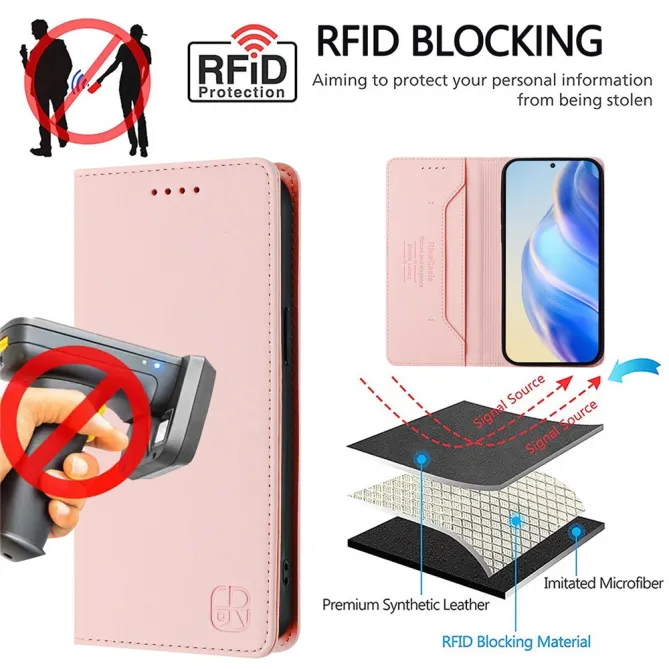 Housse Nothing Phone (3a) Simili Cuir RFID Porte-Cartes 3